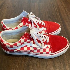 red checkered vans